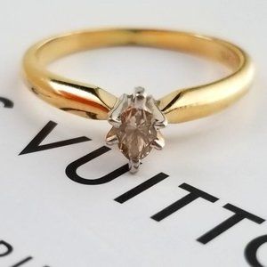 14KT Engagement Solitaire Diamond ring
